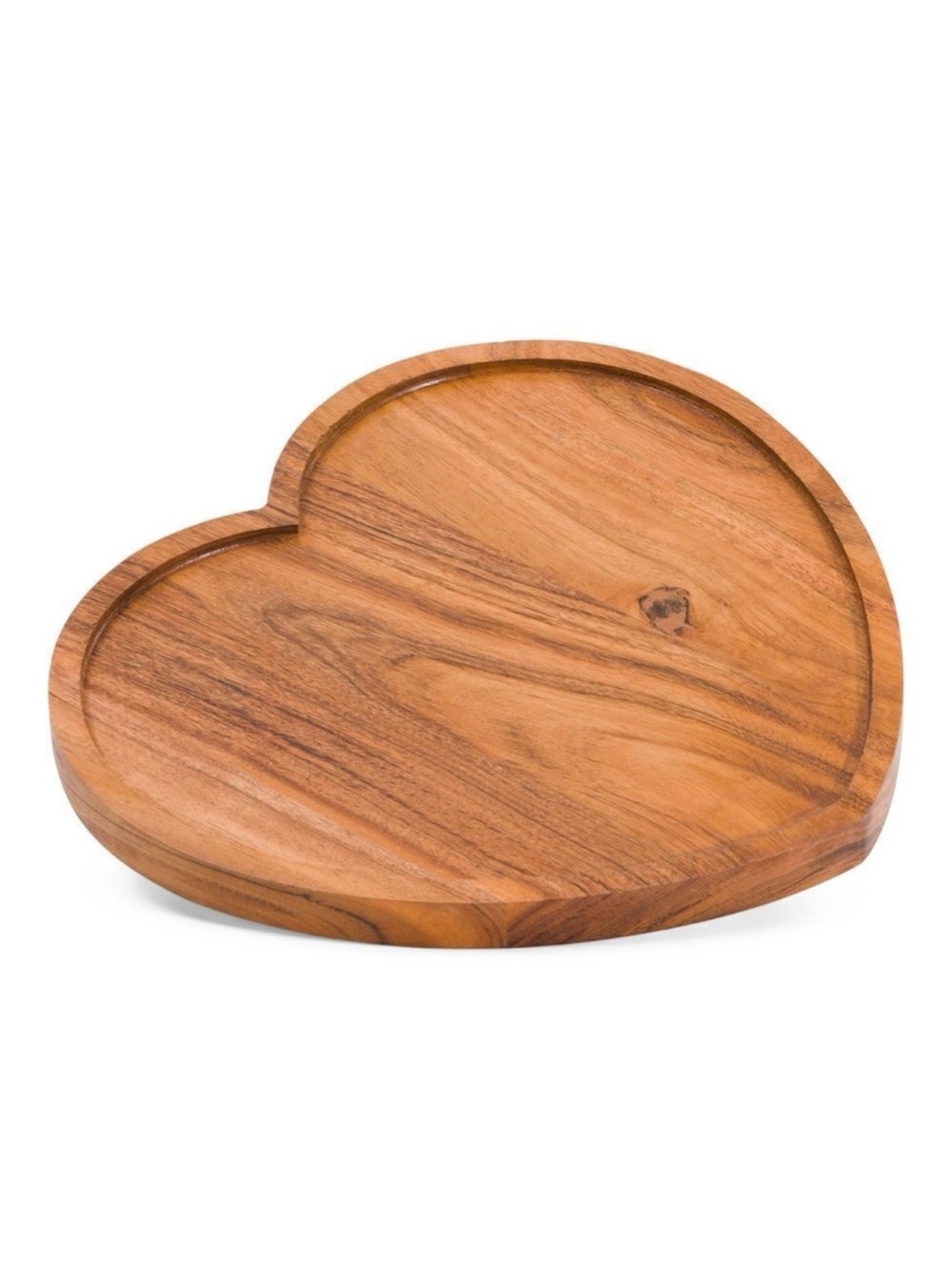 LOVE & CUPCAKES Wooden Heart Shaped Serving Platter